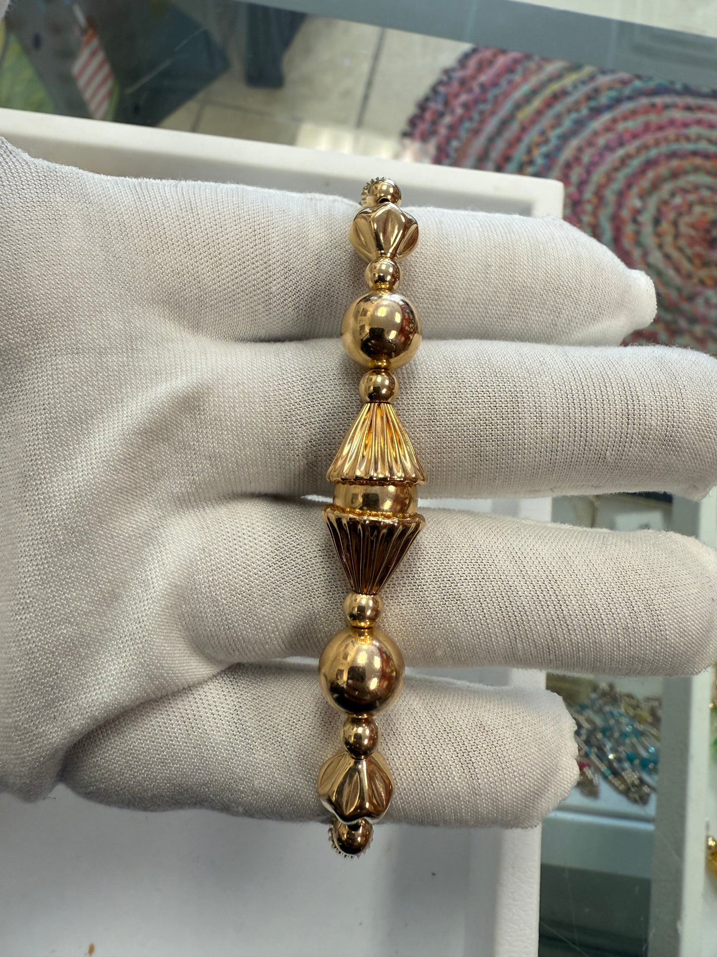 Syde chunky gold bracelet