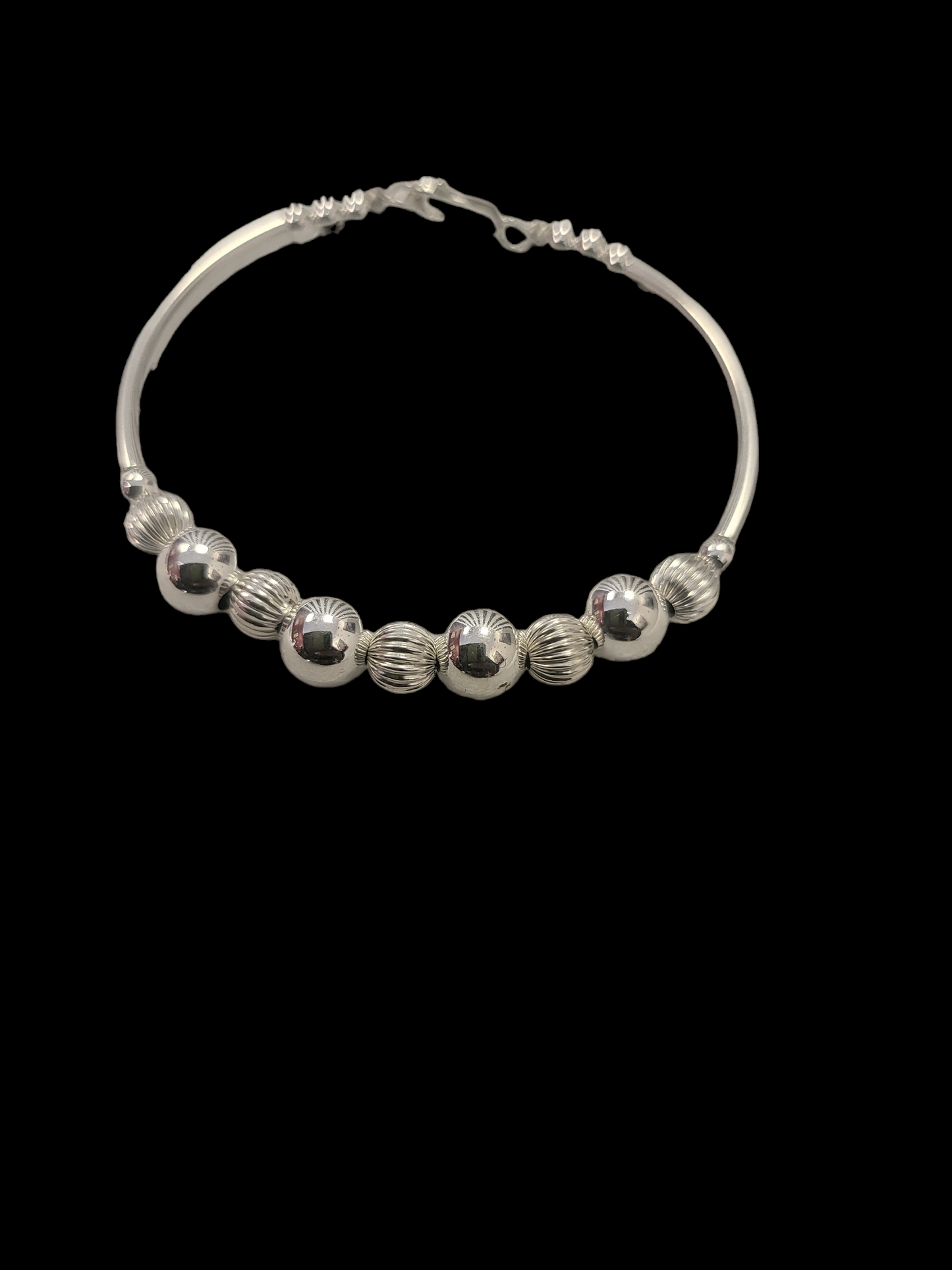 BALLERINA Sterling Silver bony bangle