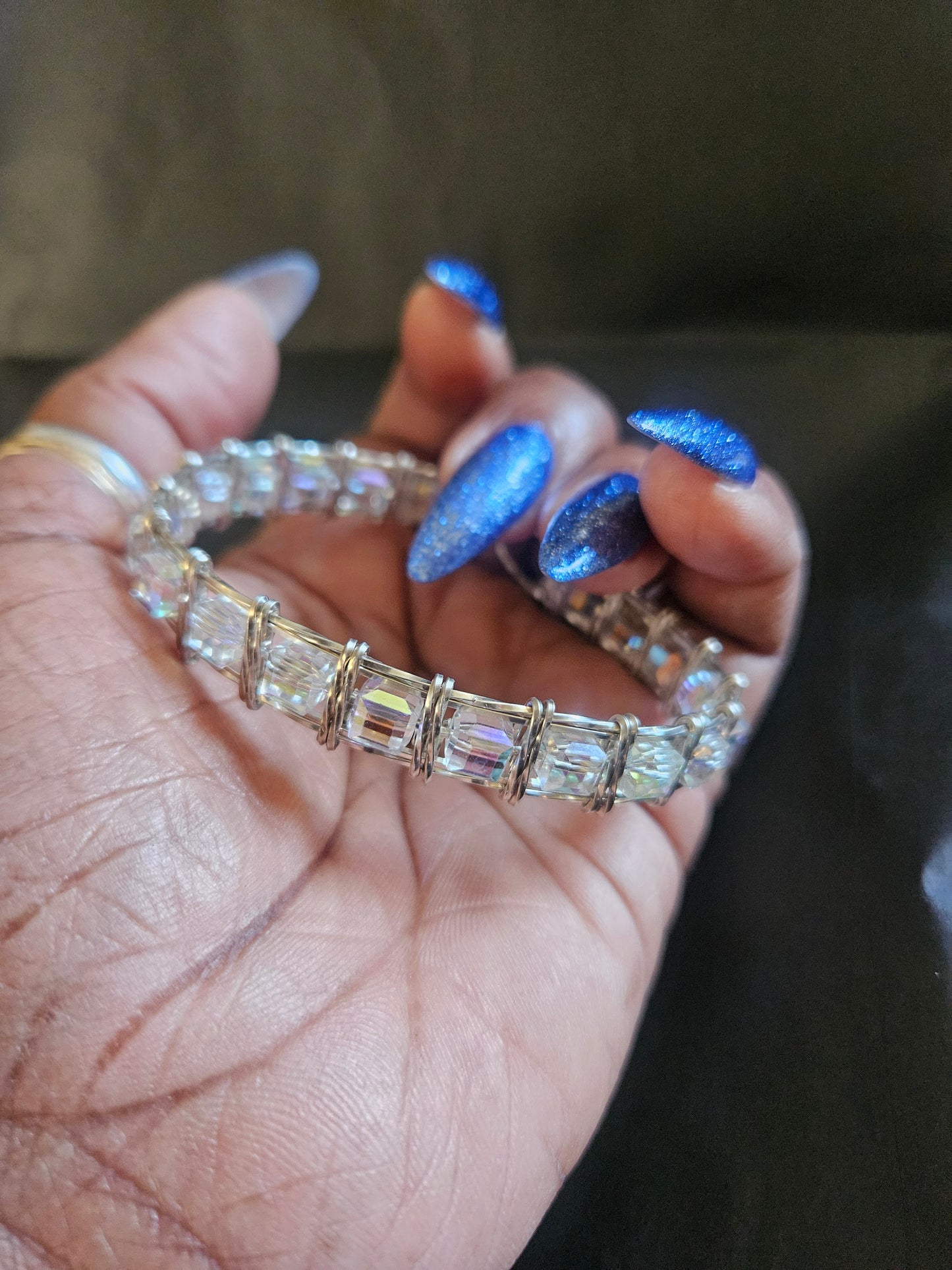 Crystal Cube Bangle