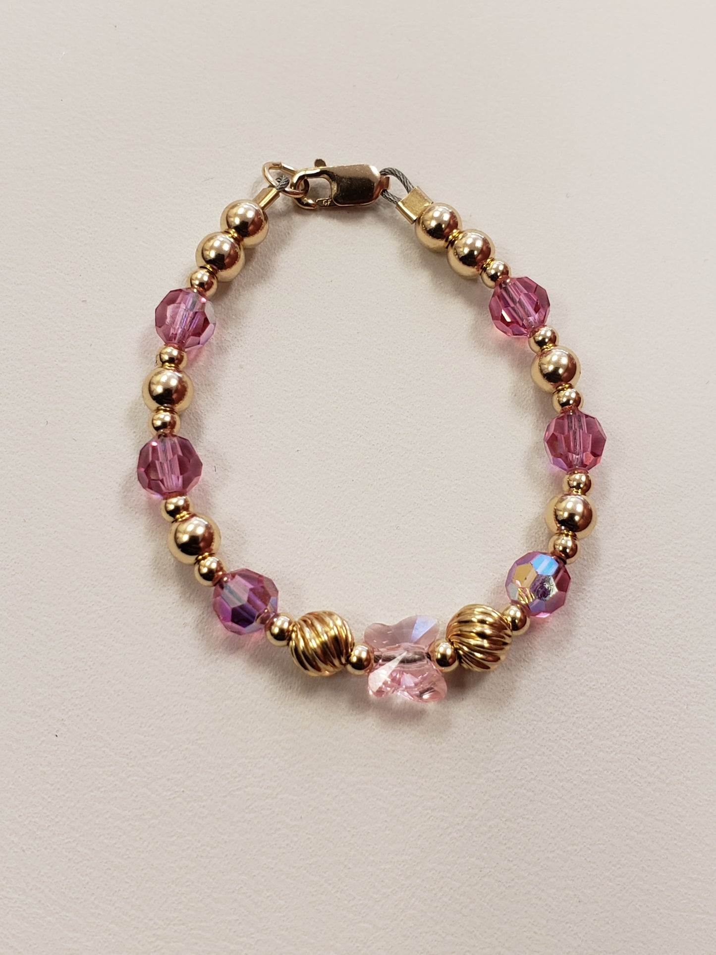 Crystal Butterfly kid bracelet