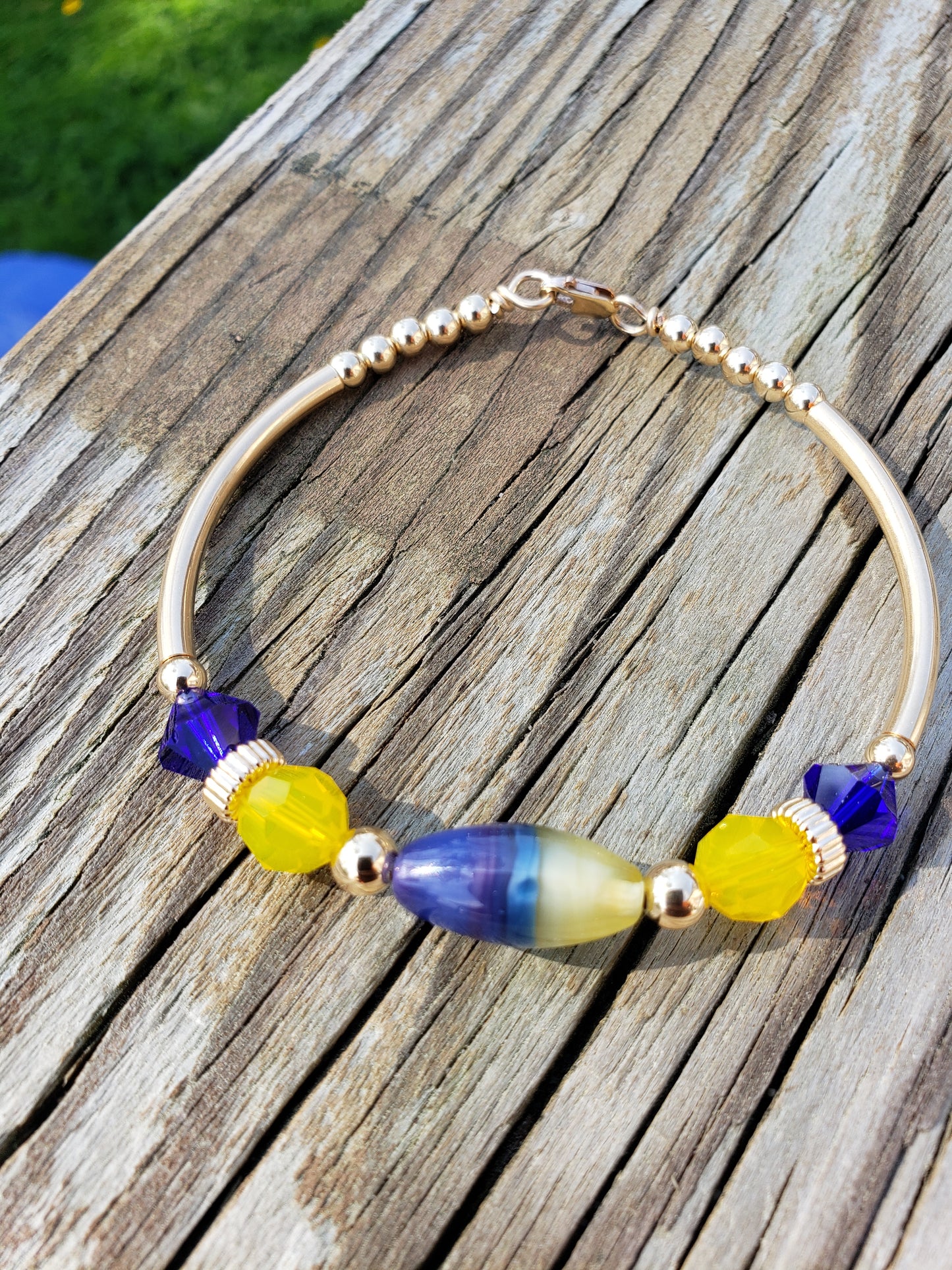 Lemon & Blueberry Bony Bangle