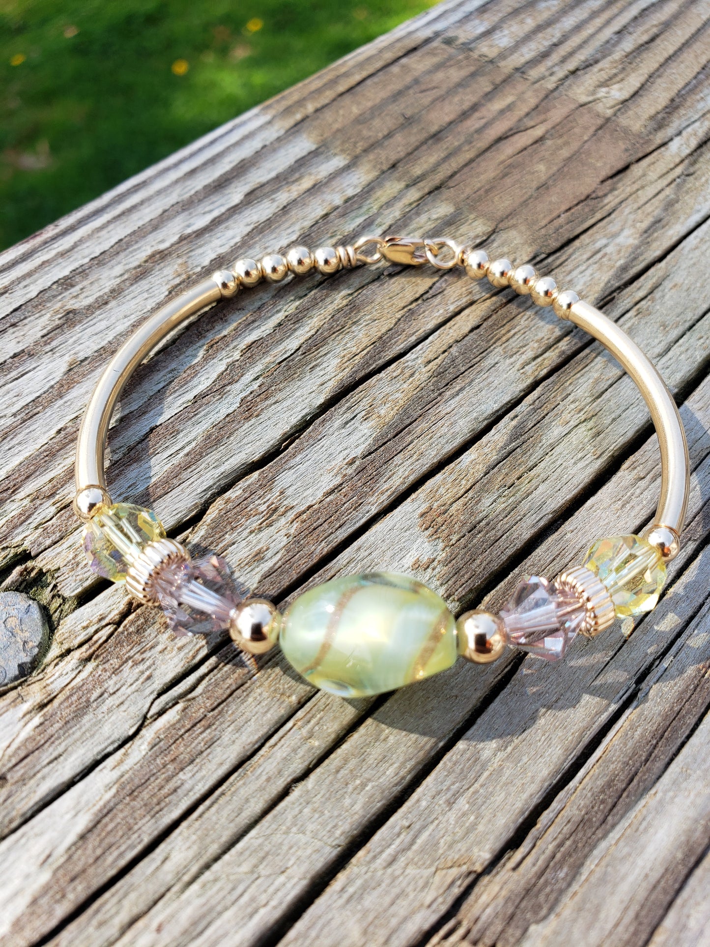 Kiwi Lemon Bony Bangle