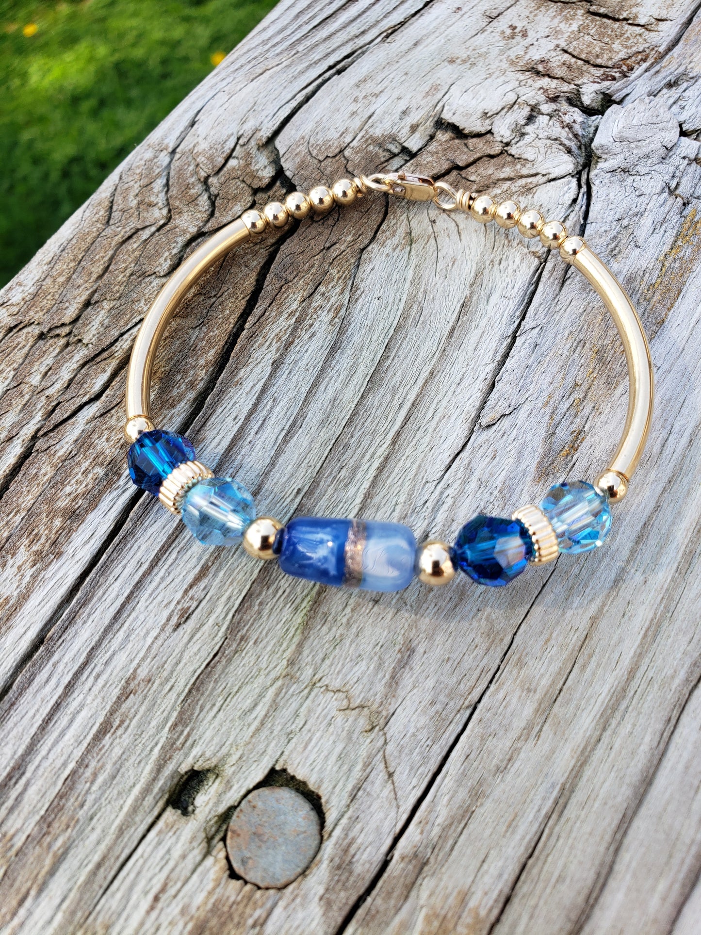 Blue Skies Bony Bangle