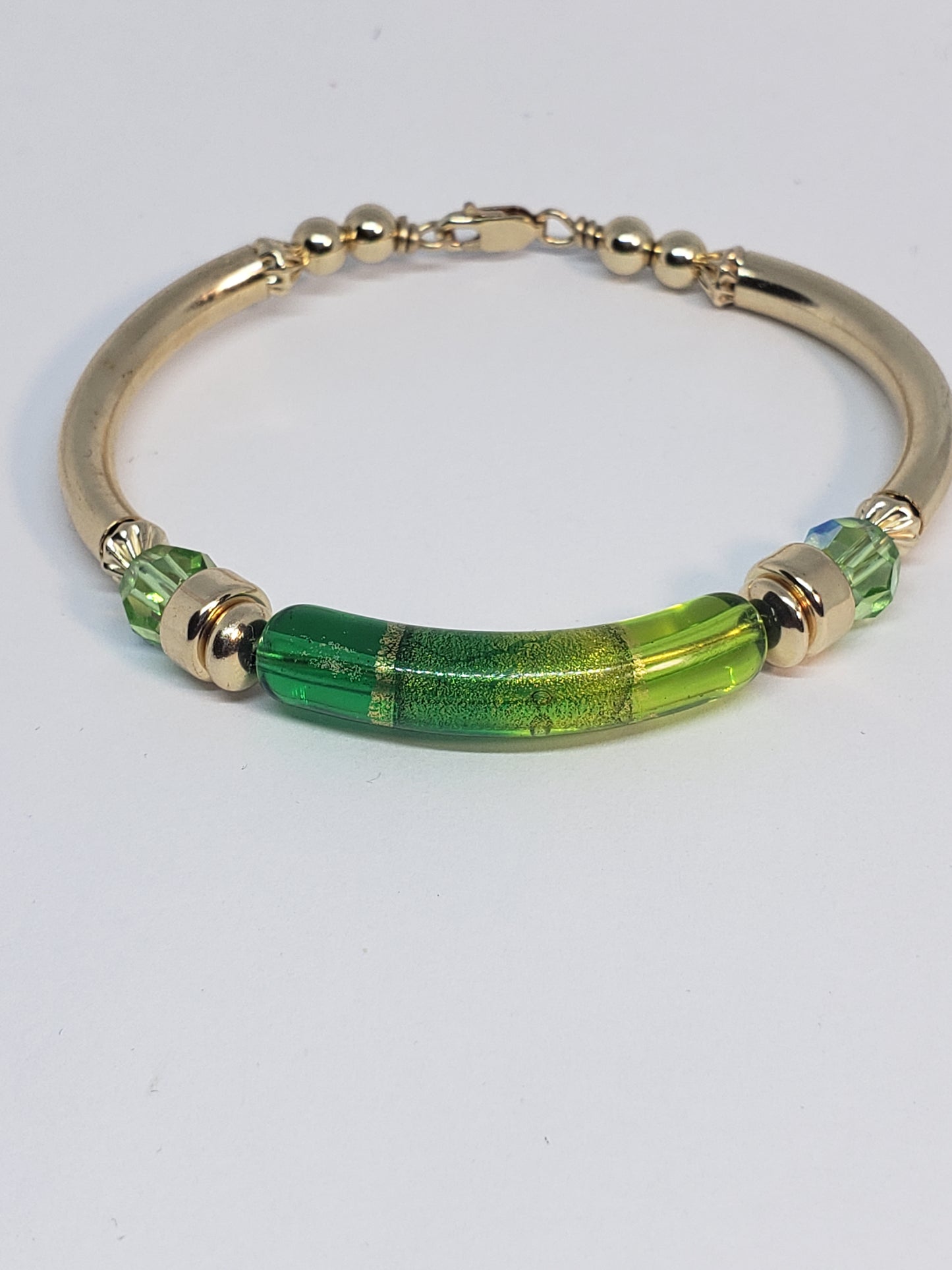 Glass Green Glaze Bangle