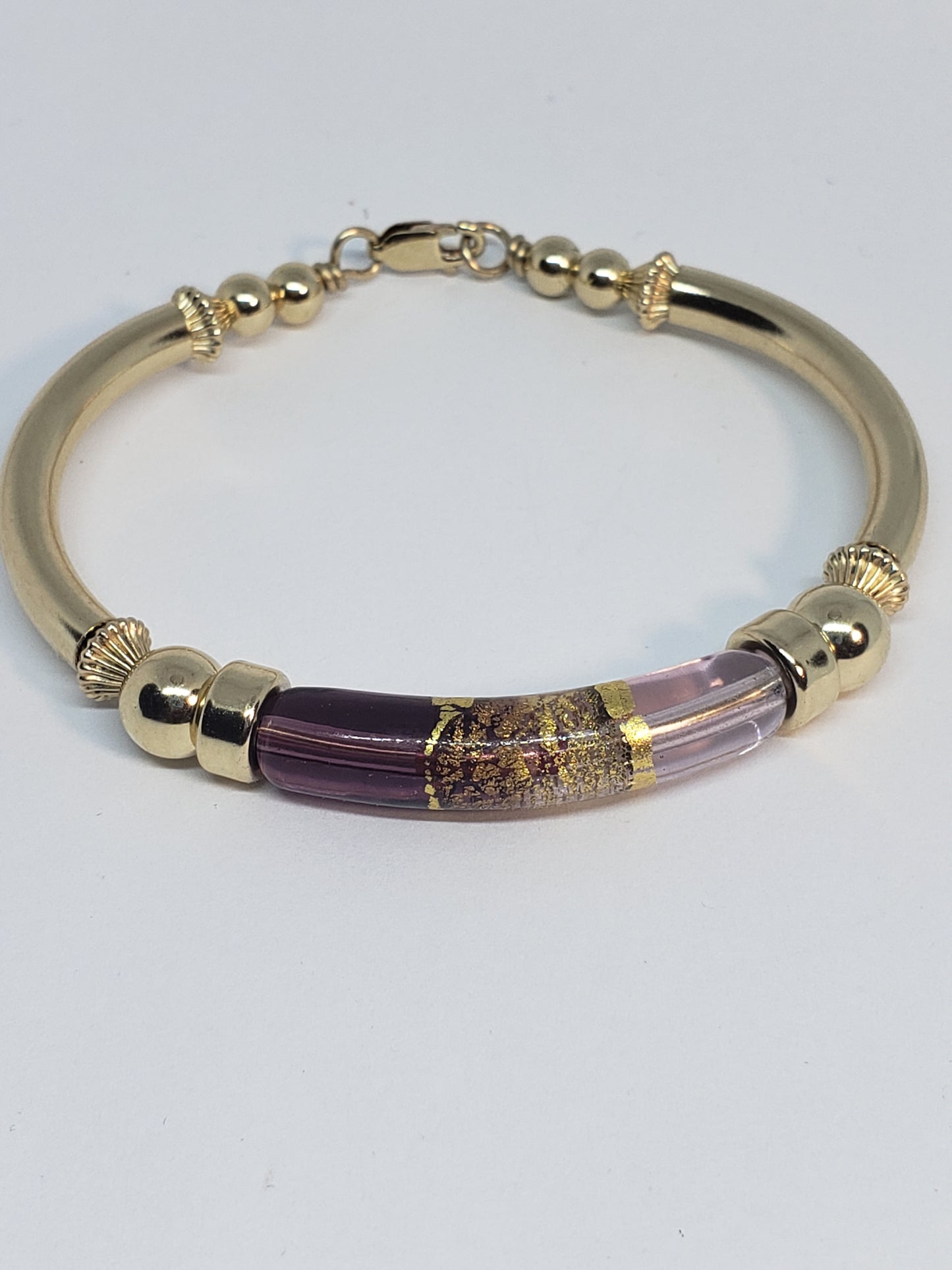 Grape Purple Glaze Bangle