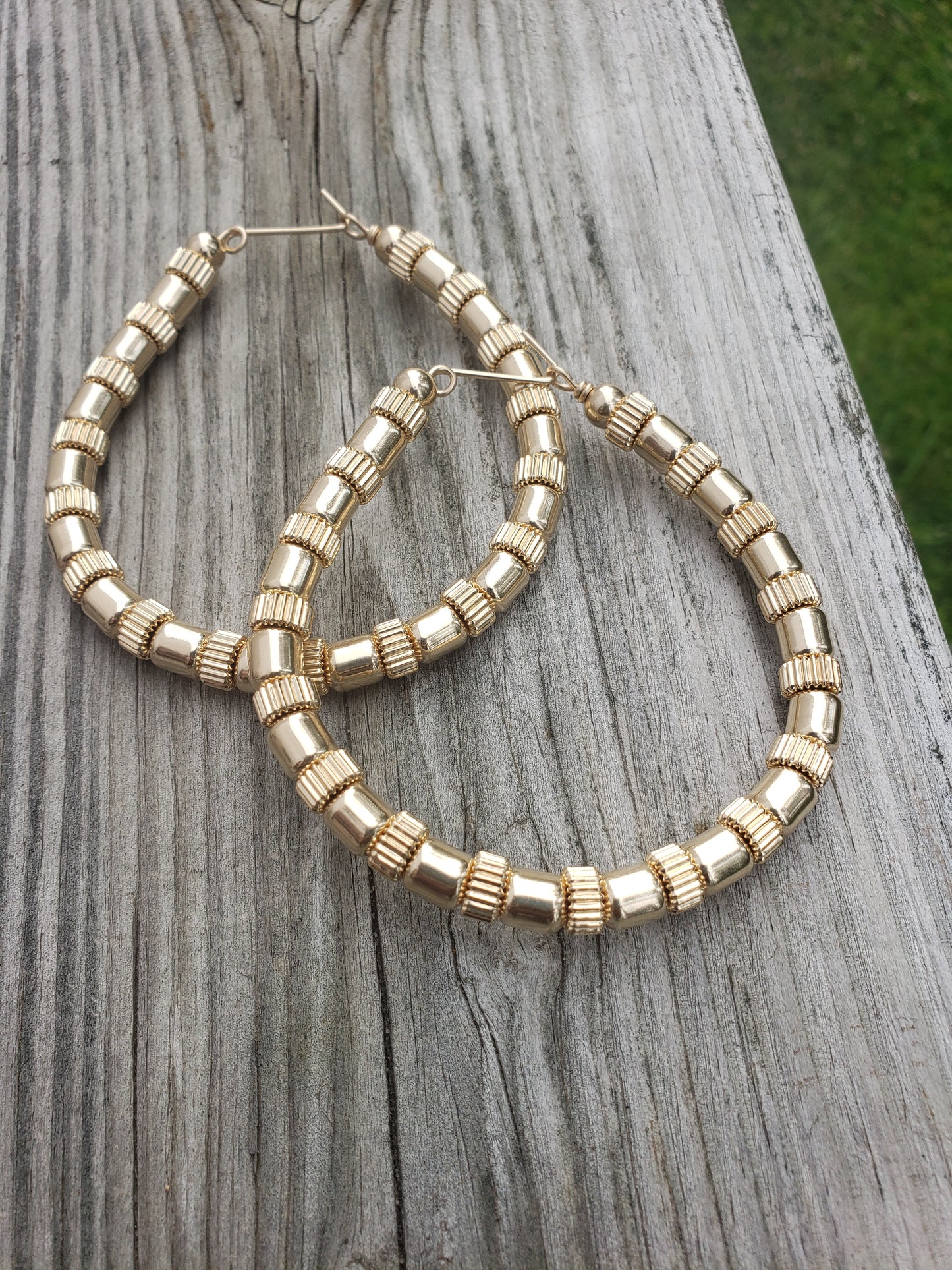 Sleek Bamboo earrings XL 3"
