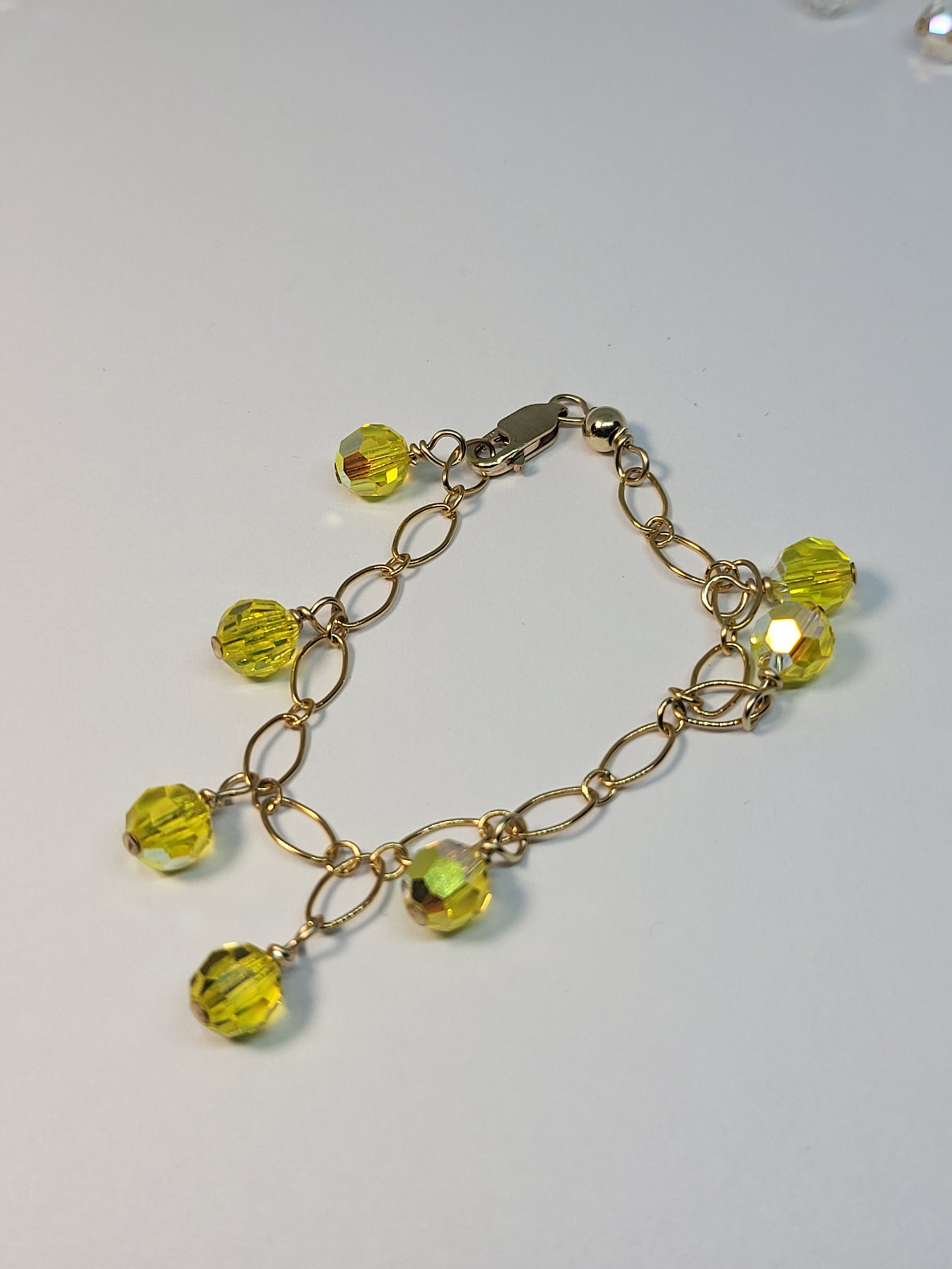 Lemon Crystal Charm Bracelet kid