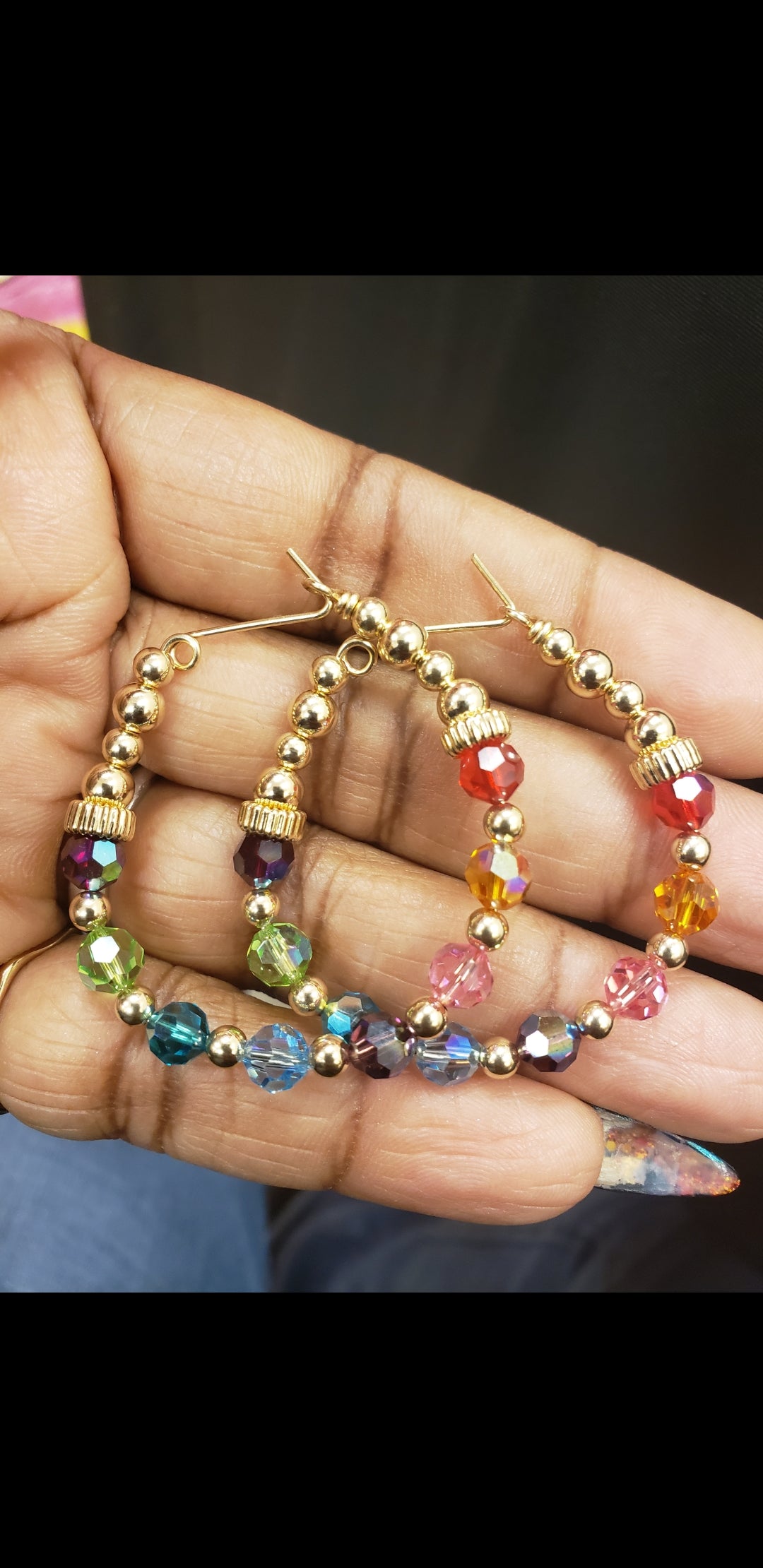 Multi Color Don-Don Earrings