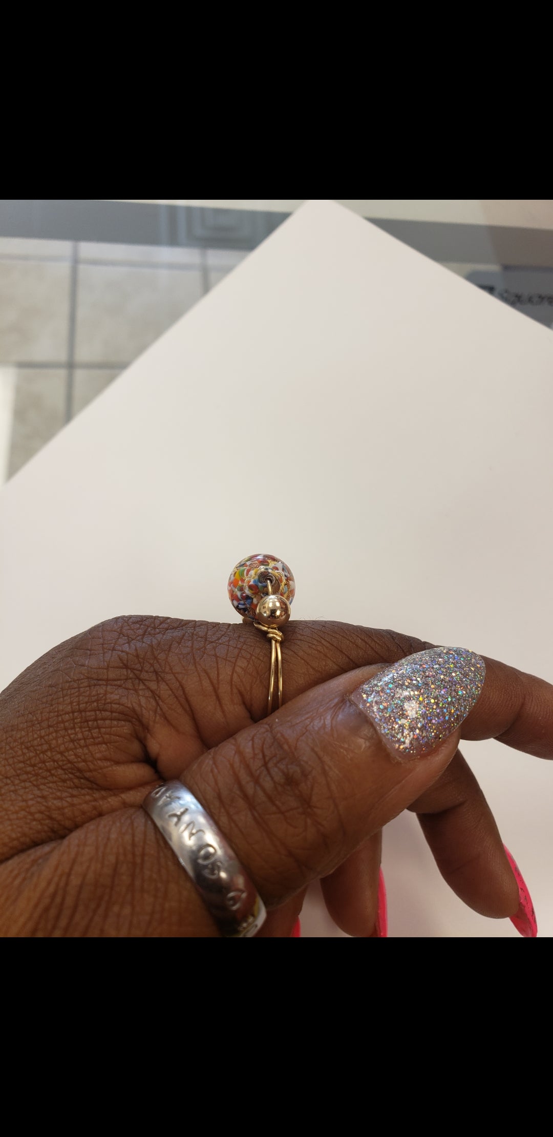 Jazzy Marble Ring