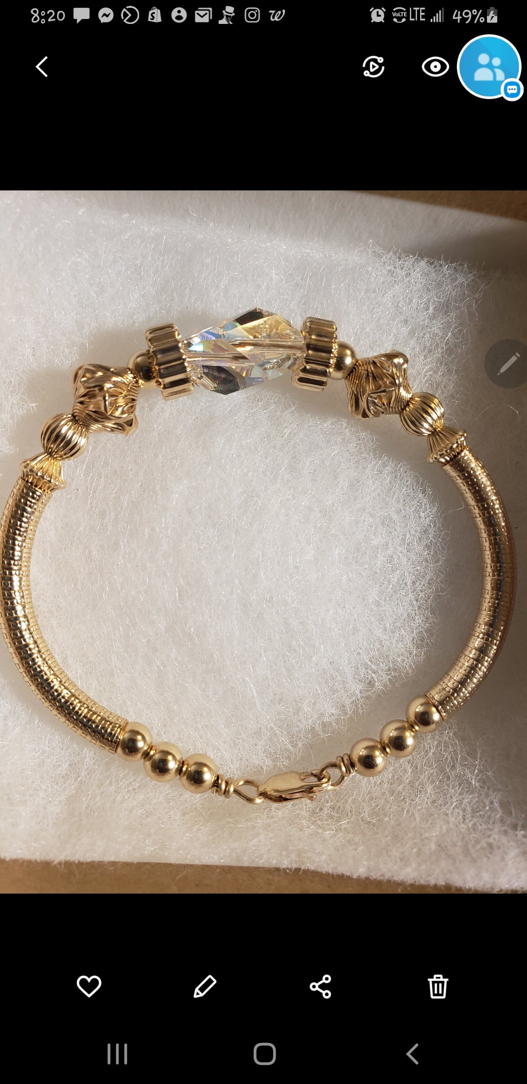 Ice Chunk Bangle