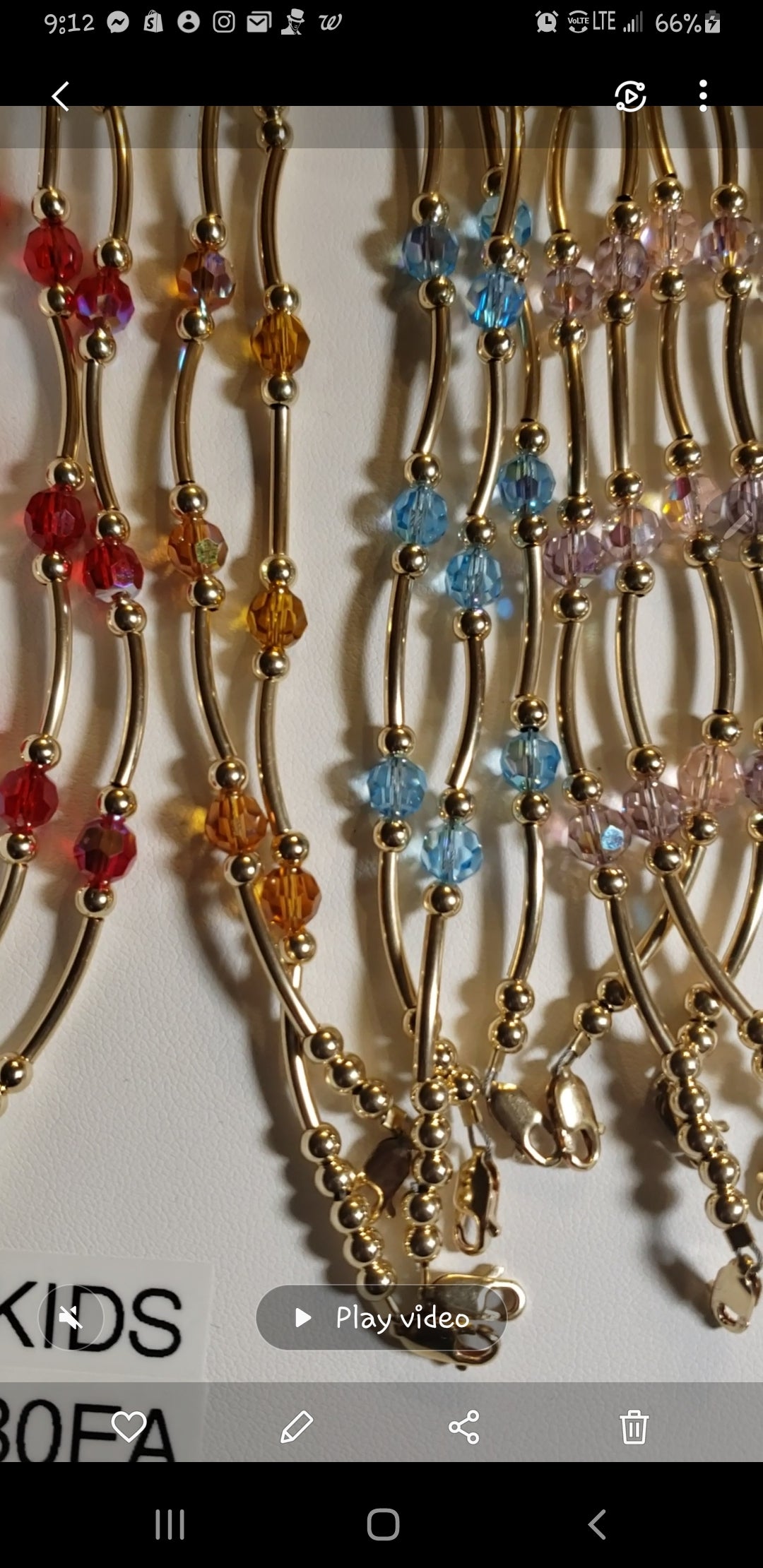Hybrid kids Bracelets Birthstone