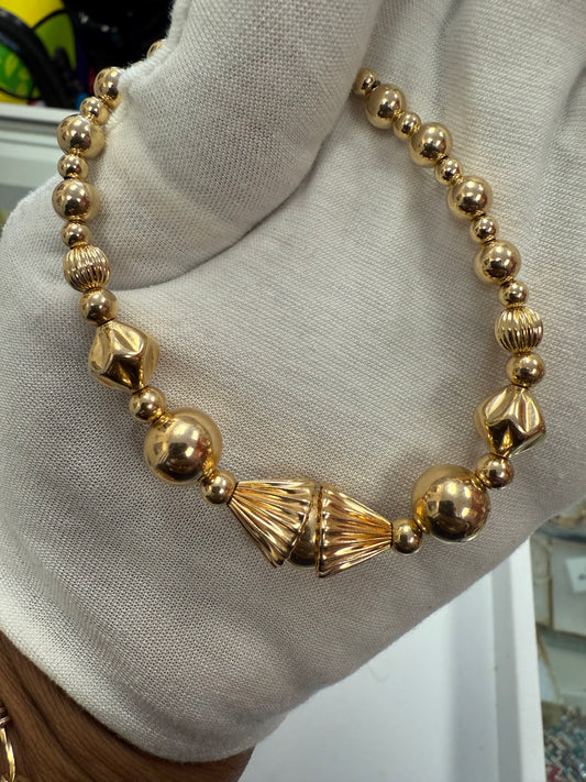 Syde chunky gold bracelet