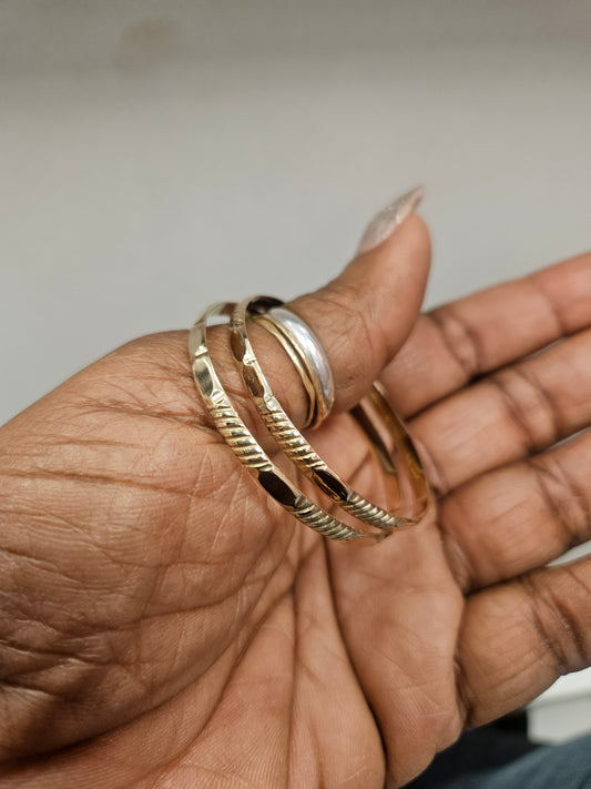 Goldfilled Qutee kid bangle set