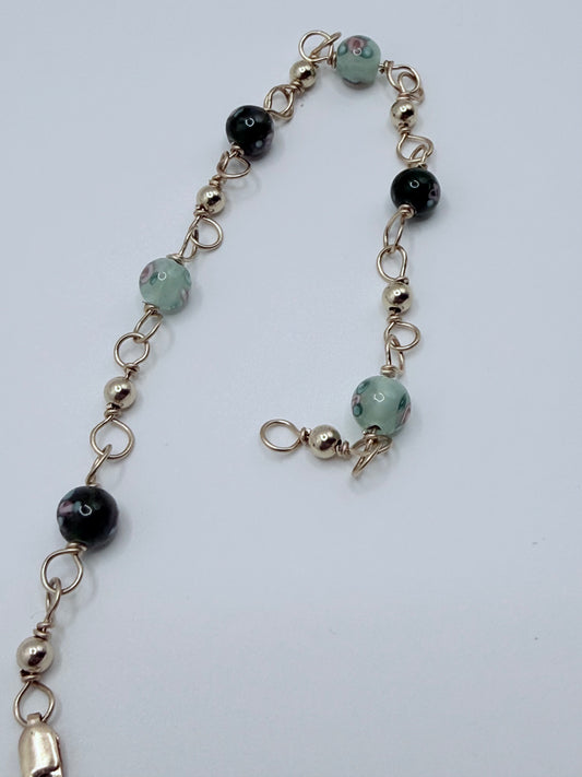 Bohemian Link greens bracelets