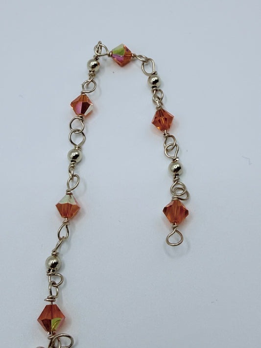 Bohemian Link orange bracelet
