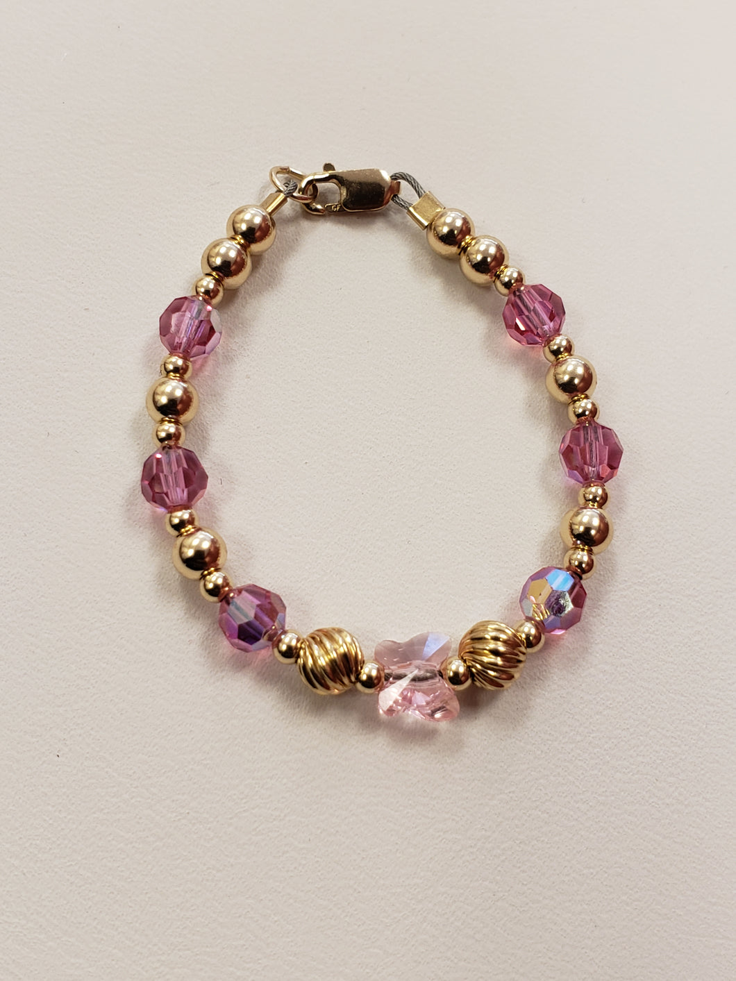 Crystal Butterfly kid bracelet