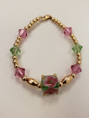 Glass Bracelet Adult square beads