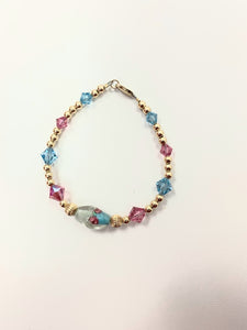 Pink & Blue Capo Bracelet