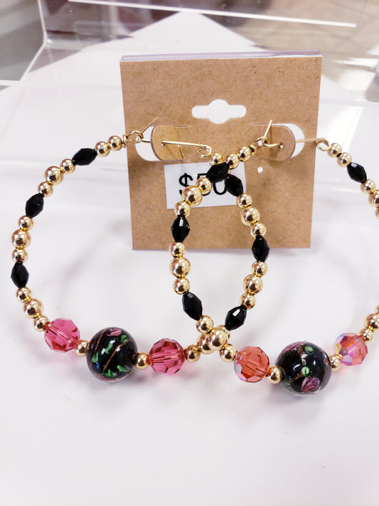 Midnight Pink Blast Earrings