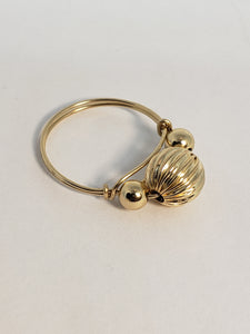 Ring w/10mm corrugated ball