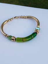 Load image into Gallery viewer, Glass Green Glaze Bangle