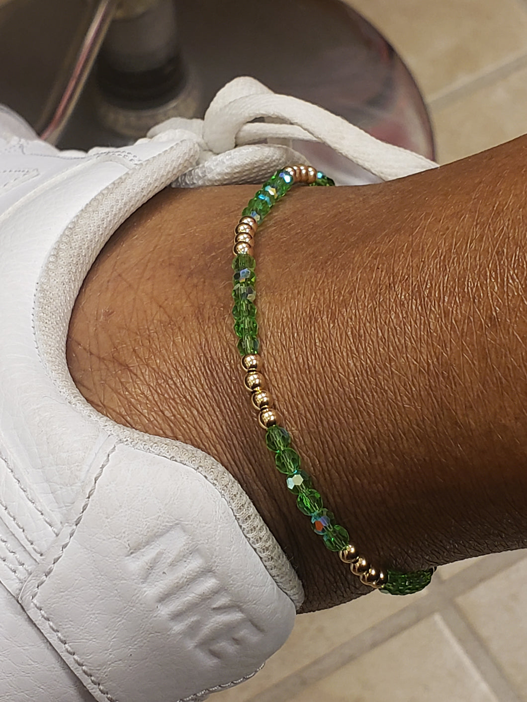 Mini Crystal anklet VARIOUS COLORS