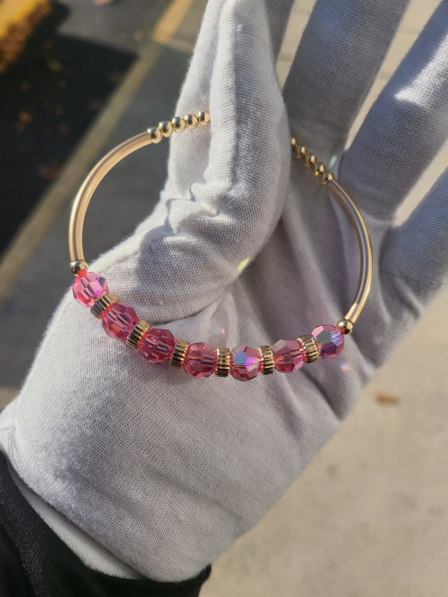 Unicorn Pink Bony Bangle