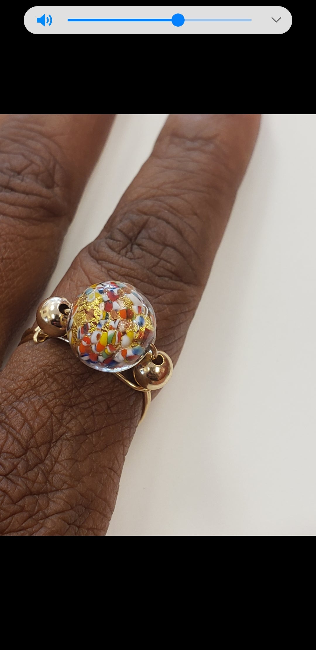 Jazzy Marble Ring